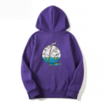 Juice Wrld Graffiti Print Purple Hoodie