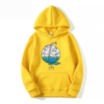 Juice Wrld Graffiti Print Yellow Hoodie