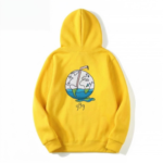 Juice Wrld Graffiti Print Yellow Hoodie