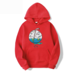 Juice Wrld Graffiti Print Red Hoodie