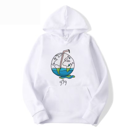 Juice Wrld Graffiti Print White Hoodie Juice Wrld Graffiti Print White Hoodie