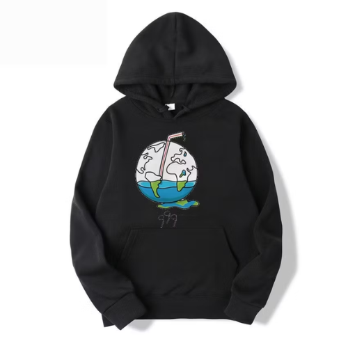 Juice Wrld Graffiti Print Black Hoodie Juice Wrld Graffiti Print Black Hoodie