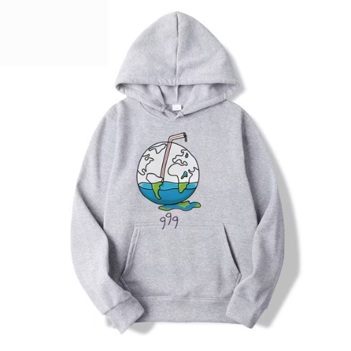 Juice Wrld Graffiti Print Light Gray Hoodie Juice Wrld Graffiti Print Light Gray Hoodie