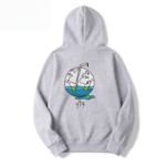 Juice Wrld Graffiti Print Light Gray Hoodie