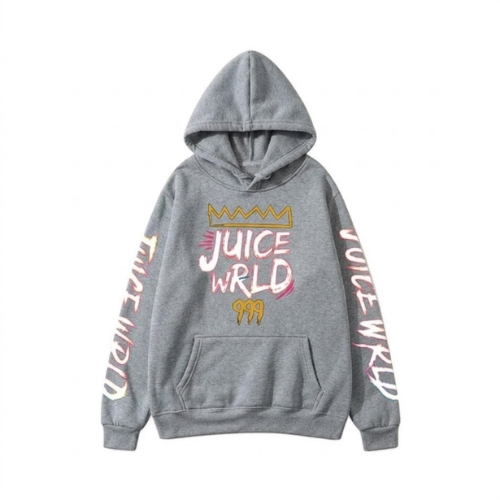 Juice WRLD 999 Gray Hoodie Juice WRLD 999 Gray Hoodie