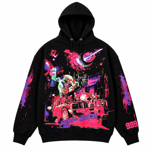 Juice Wrld x Vlone Galaxy Hoodie Black Juice Wrld x Vlone Galaxy Hoodie