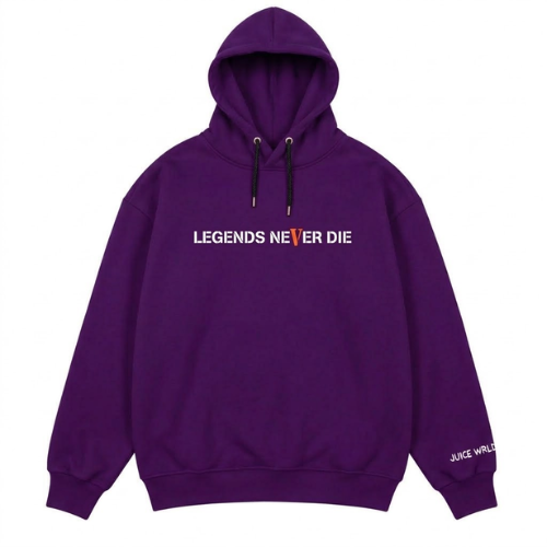 Juice Wrld x Vlone Legends Never Die Hoodie Purple Juice Wrld x Vlone Legends Never Die Hoodie Purple