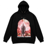 juice wrld vlone fighting demons hoodie black