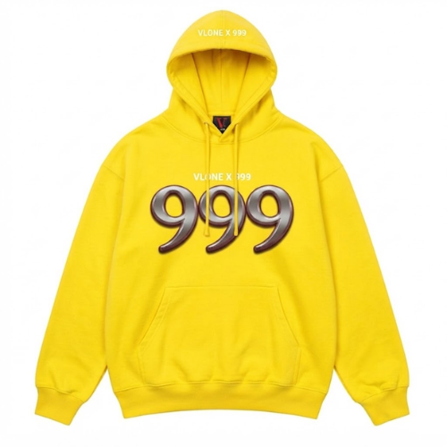 Vlone X Juice Wrld 999 Yellow Hoodie Vlone X Juice Wrld 999 Yellow Hoodie