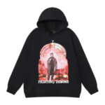 juice wrld vlone fighting demons hoodie black