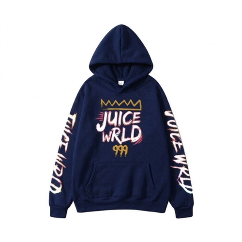 Juice WRLD 999 Navy Blue Hoodie Juice WRLD 999 Navy Blue Hoodie