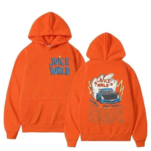 juice wrld goodbye and good riddance hoodie Orange